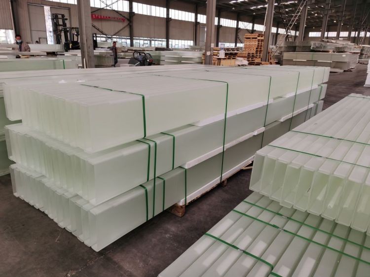 Frosted U Profile Glass For Square