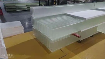 Architectural Soundproof 7mm Supper White Low Iron U Channel Glass